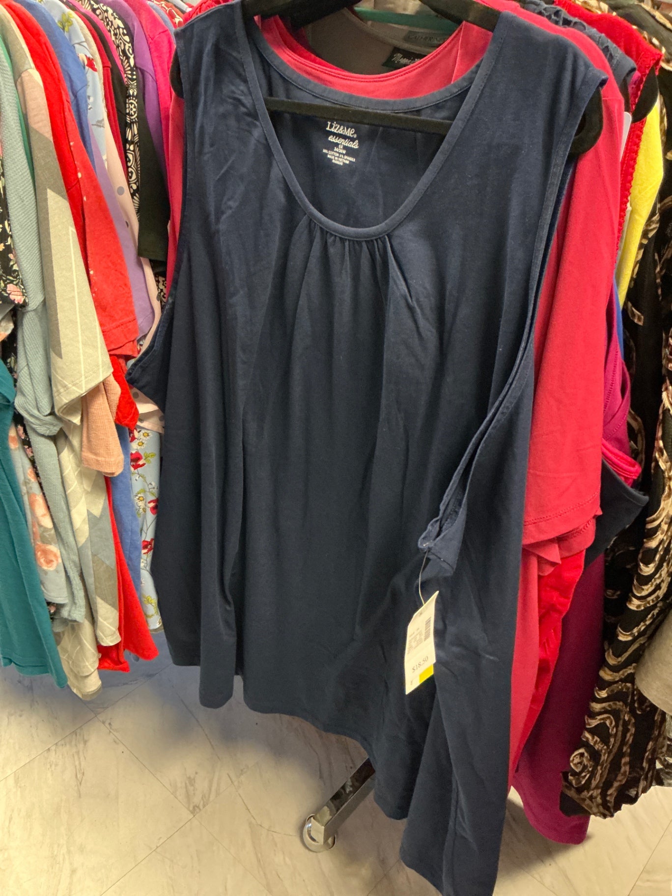 Liz&Me Tank Top - Navy Blue - 5X