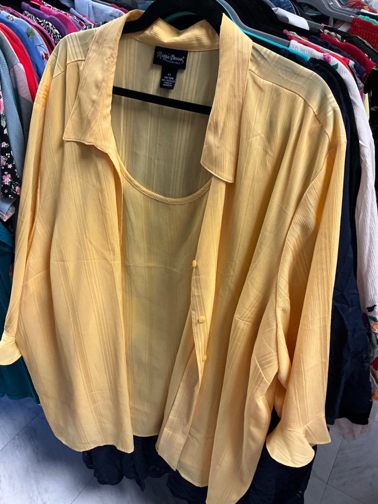 Maggie Barnes Shirt - Yellow - 5X