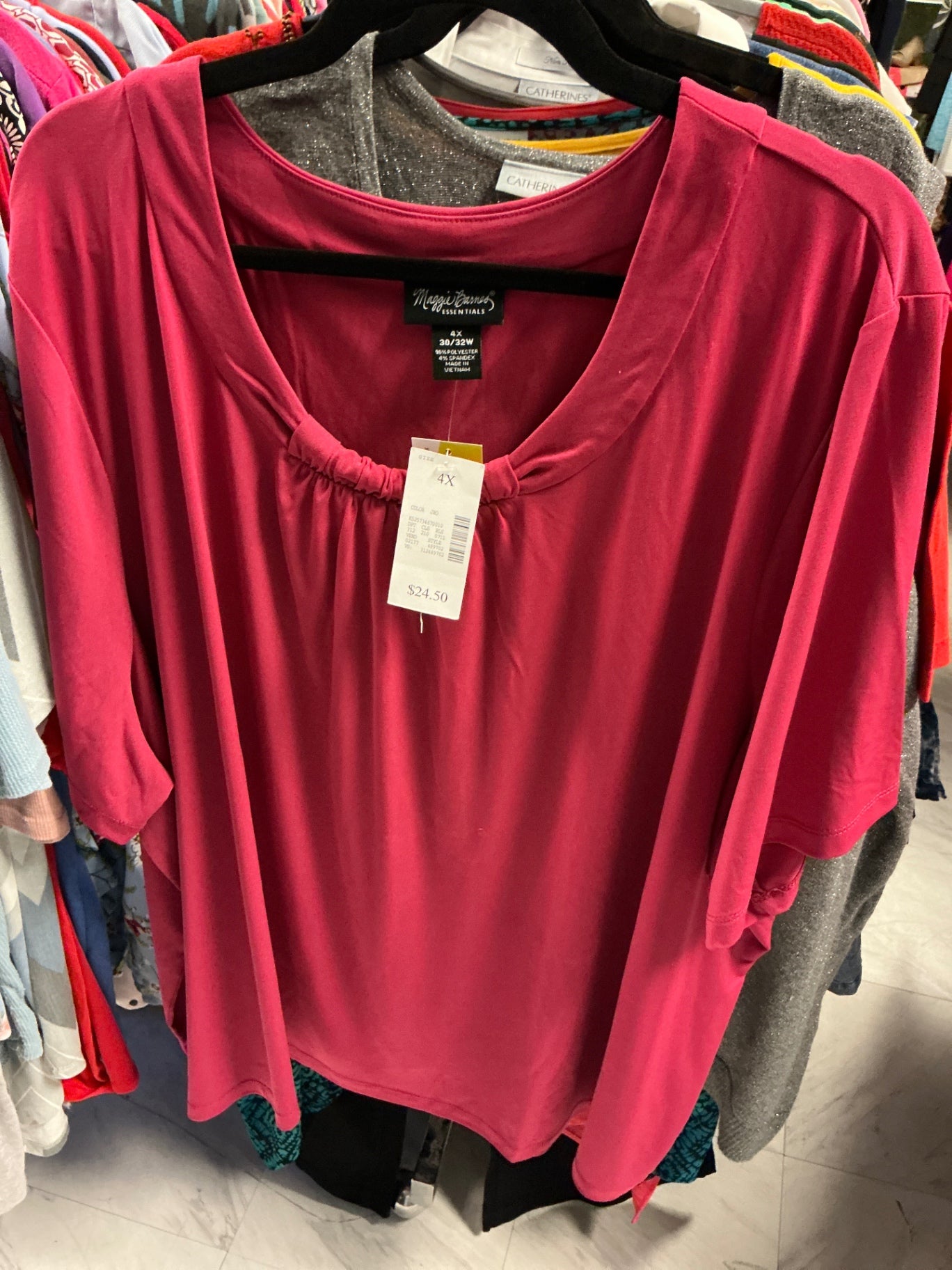 Maggie Barnes Blouse - Pink - 4X NWT