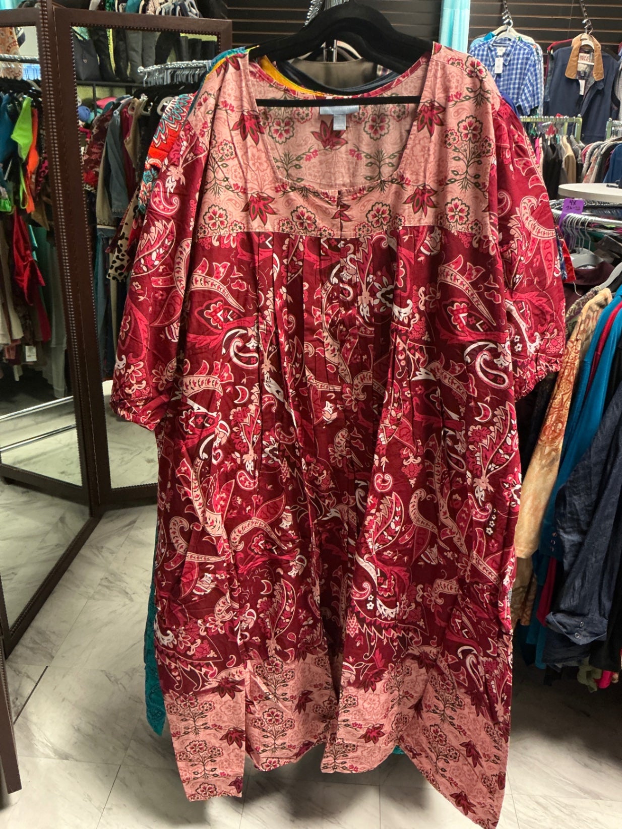 Only Necessities Dress - Red and pink - 6X 42/44 NWOT