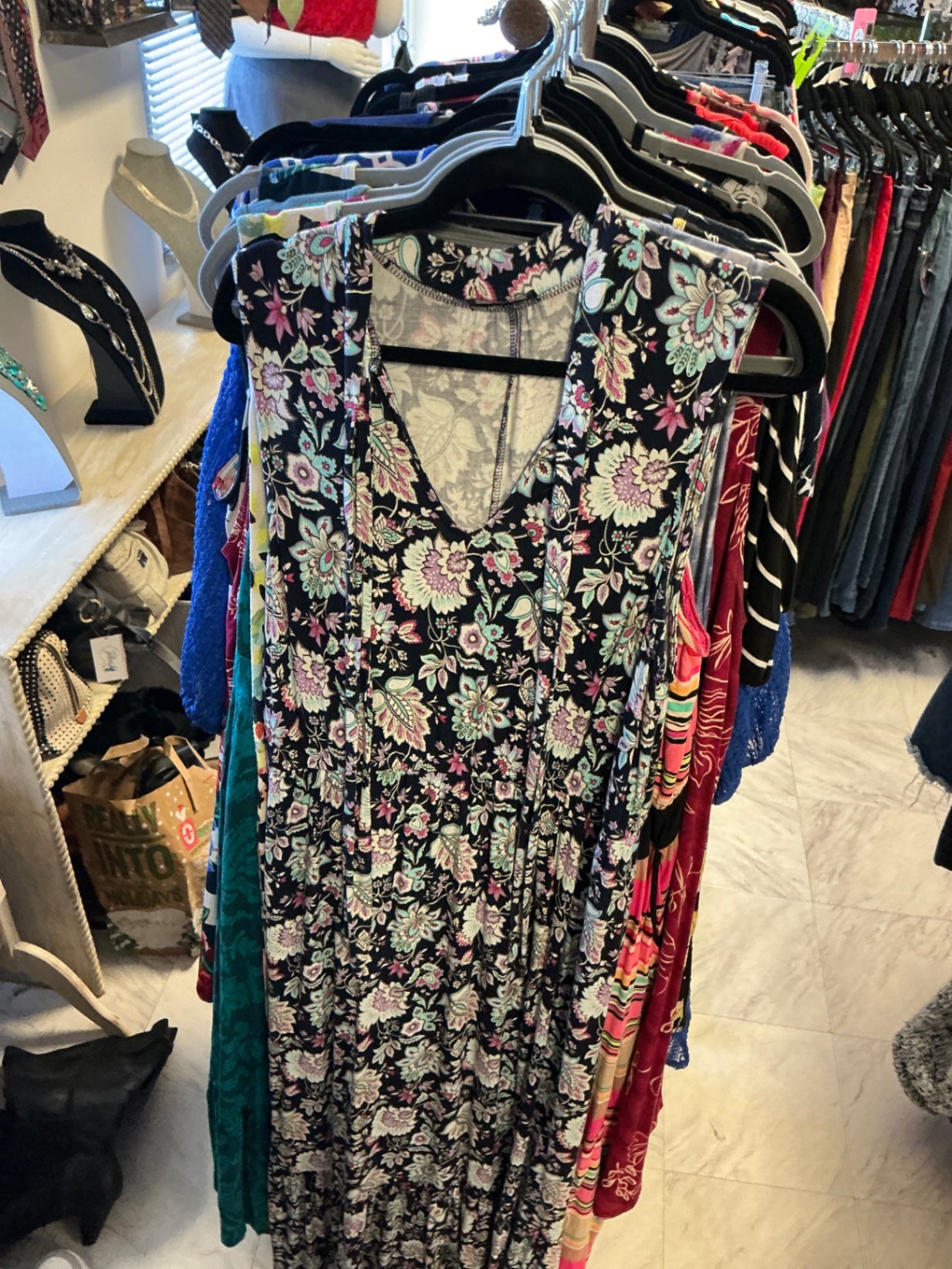 Lane Bryant Dress - Black with floral pattern - 14/16