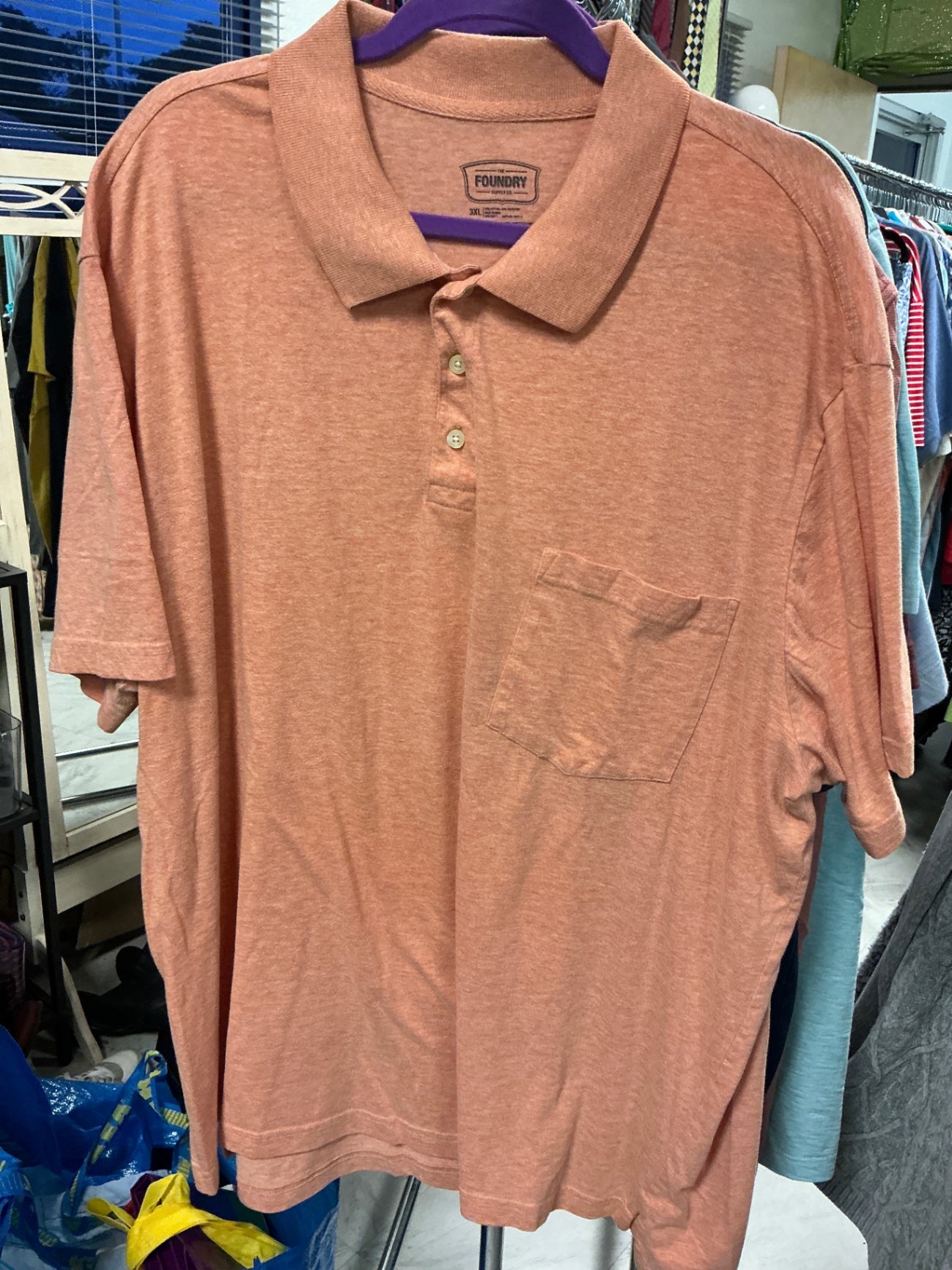 Foundry Polo shirt - Orange Sherbet - 3XL