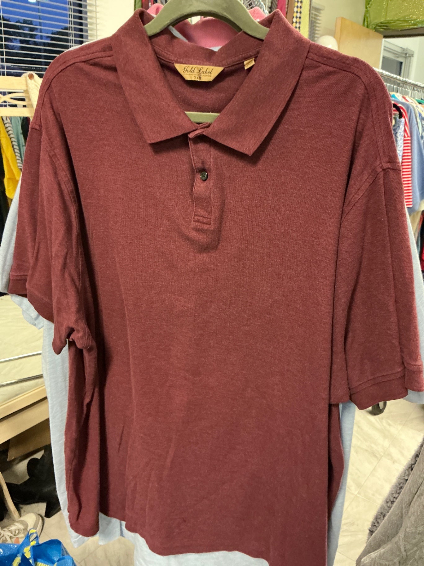 Roundtree & York Polo Shirt - Maroon - 3XB