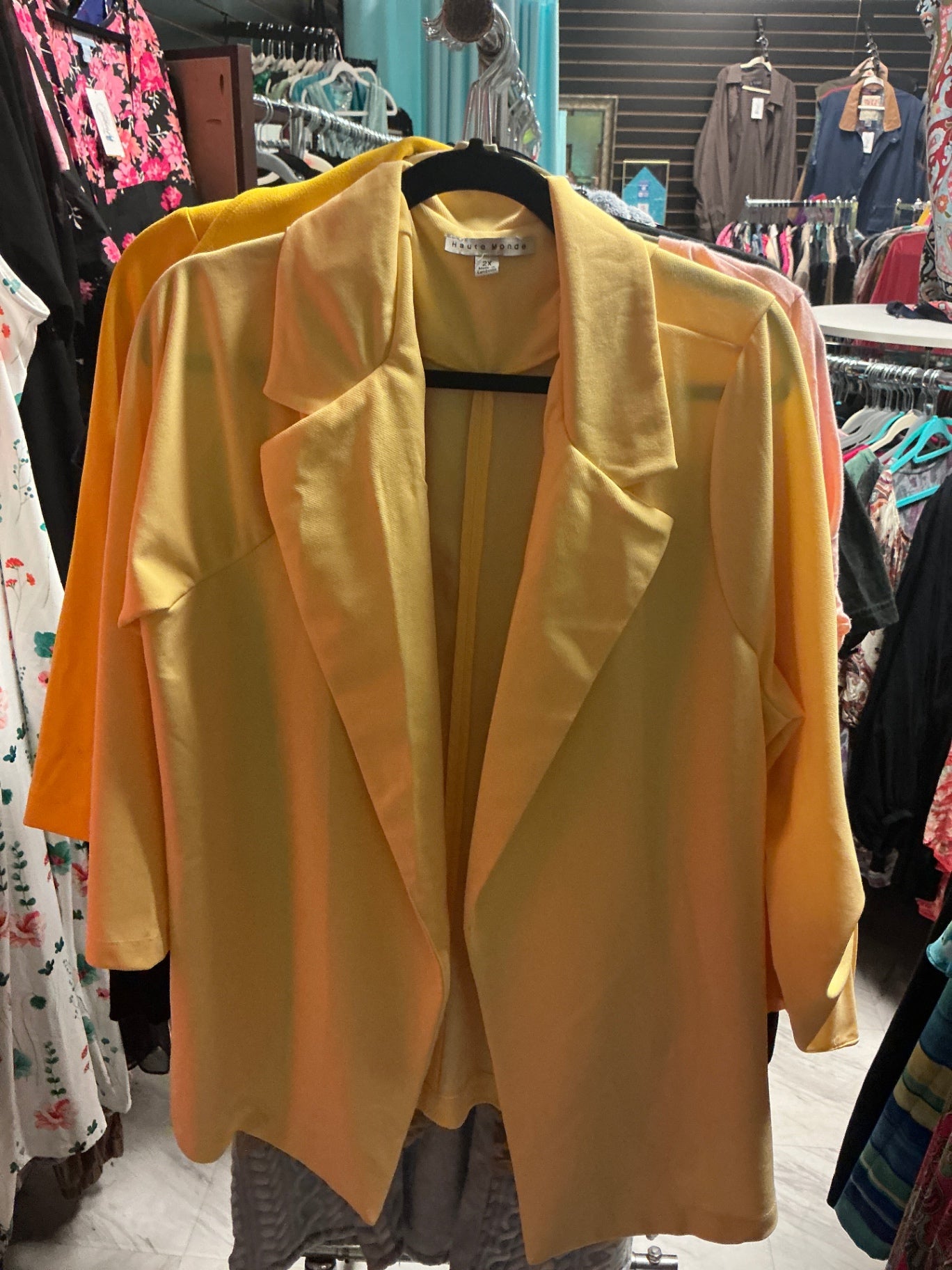 Haute Monda Coat - Yellow - 2X