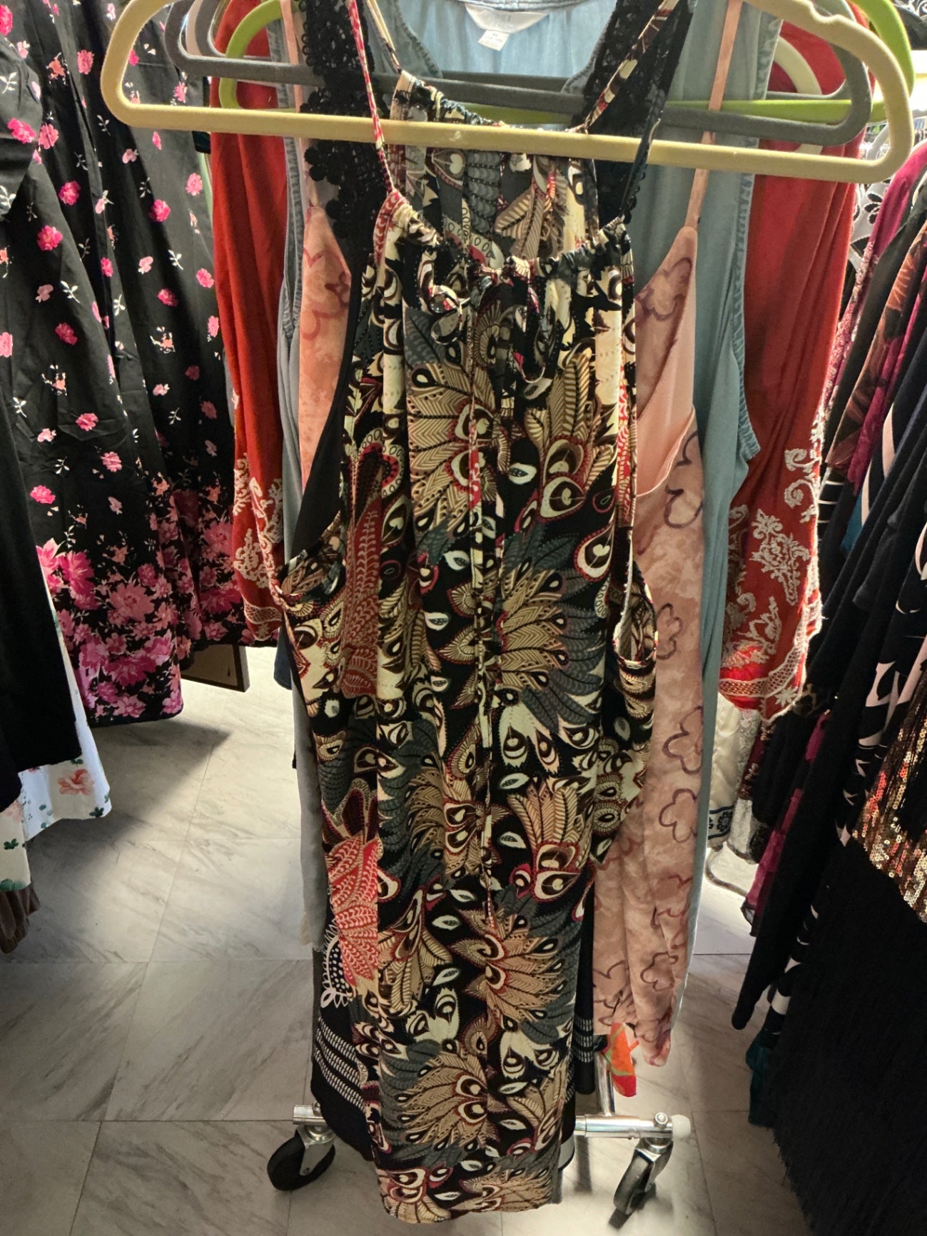 Dress - Multicolored (Black, Red, Beige, White, and other colors) -