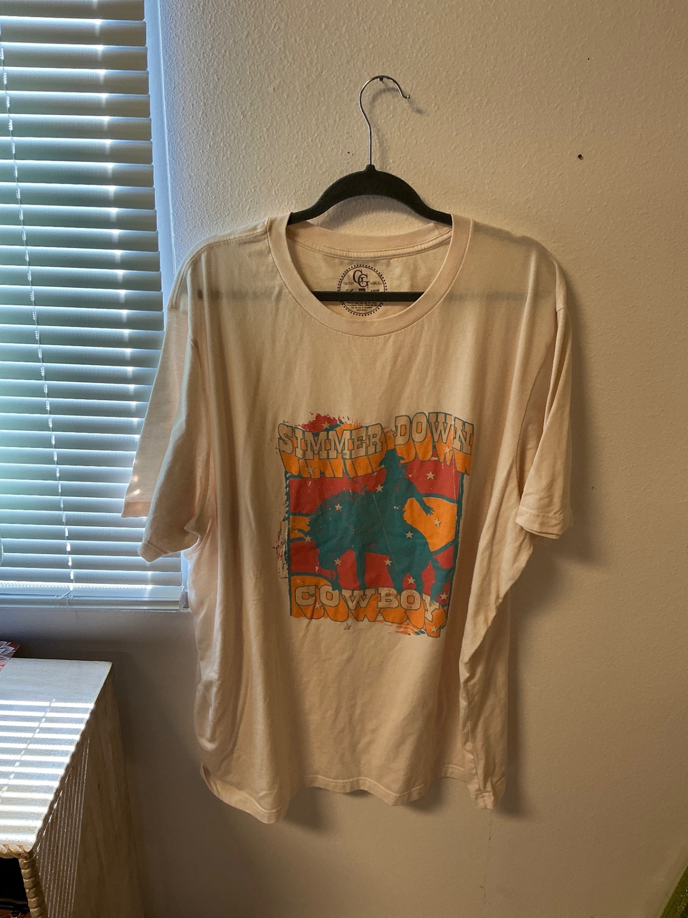 Glitzy Girlz T-Shirt - Beige - 5X