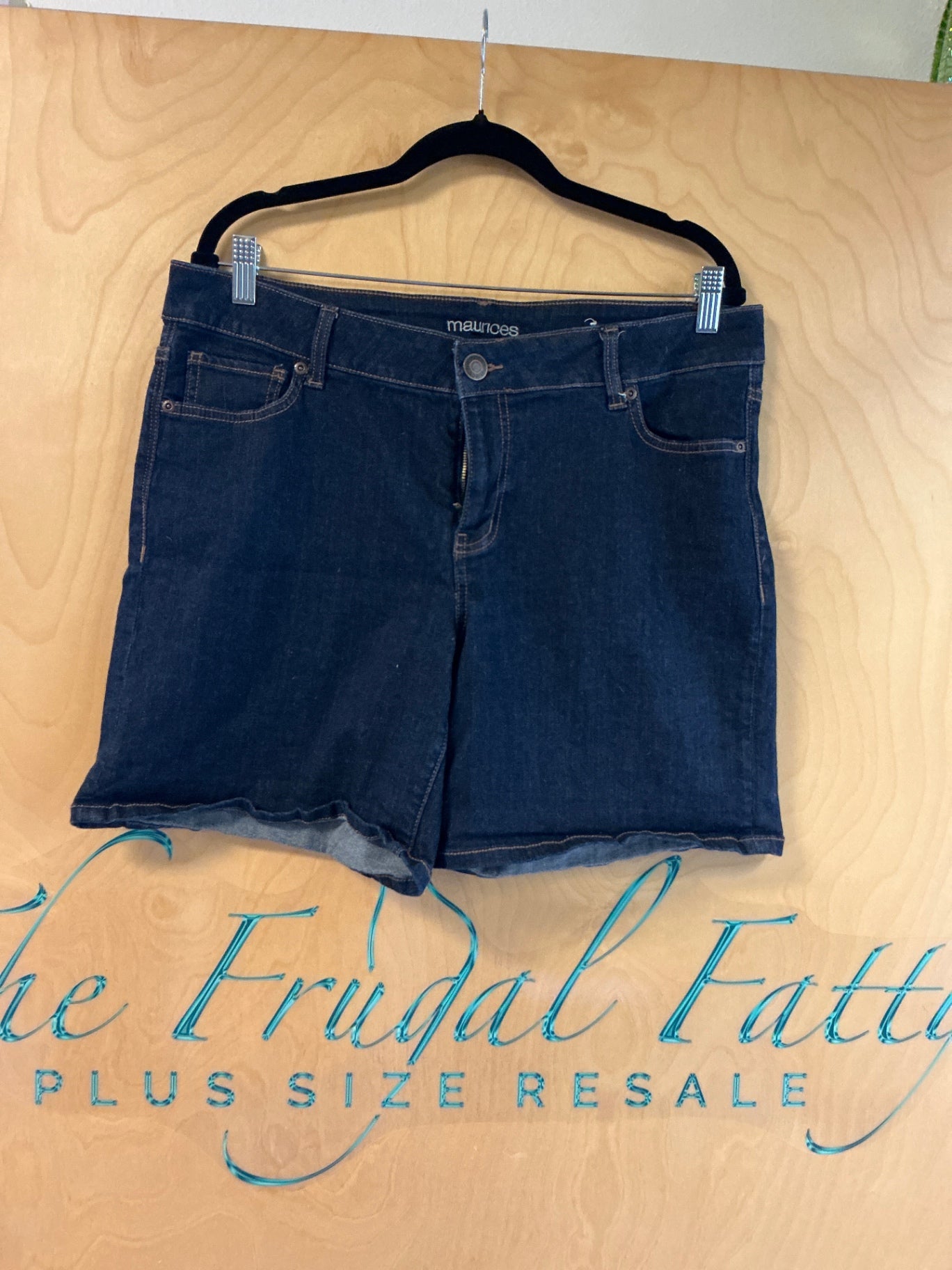 maurices Jeans Shorts - Dark Blue - 16