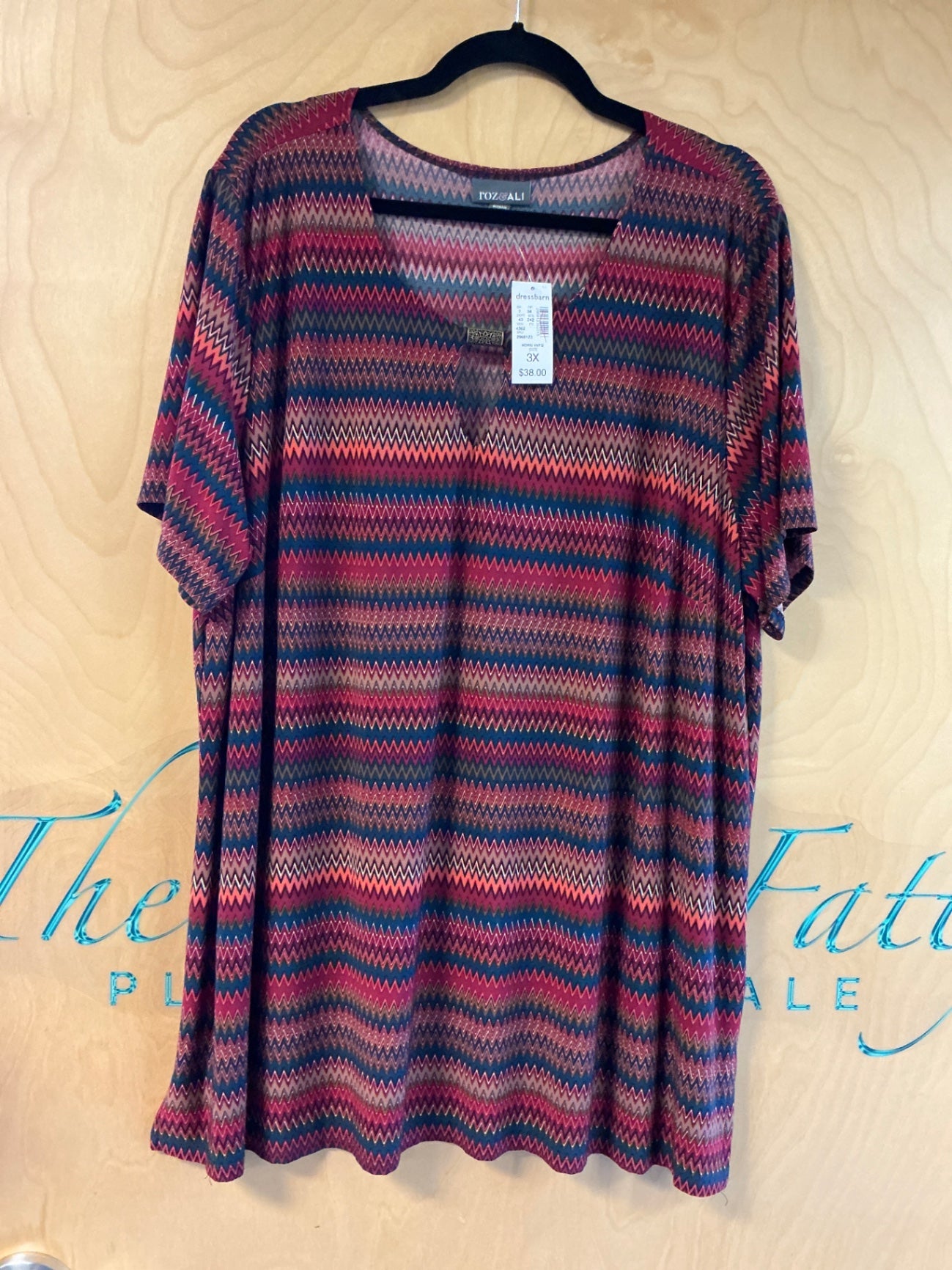 Roz & Ali Blouse - Multicolor (Pink, Blue, Red, Beige) - 3X NWT