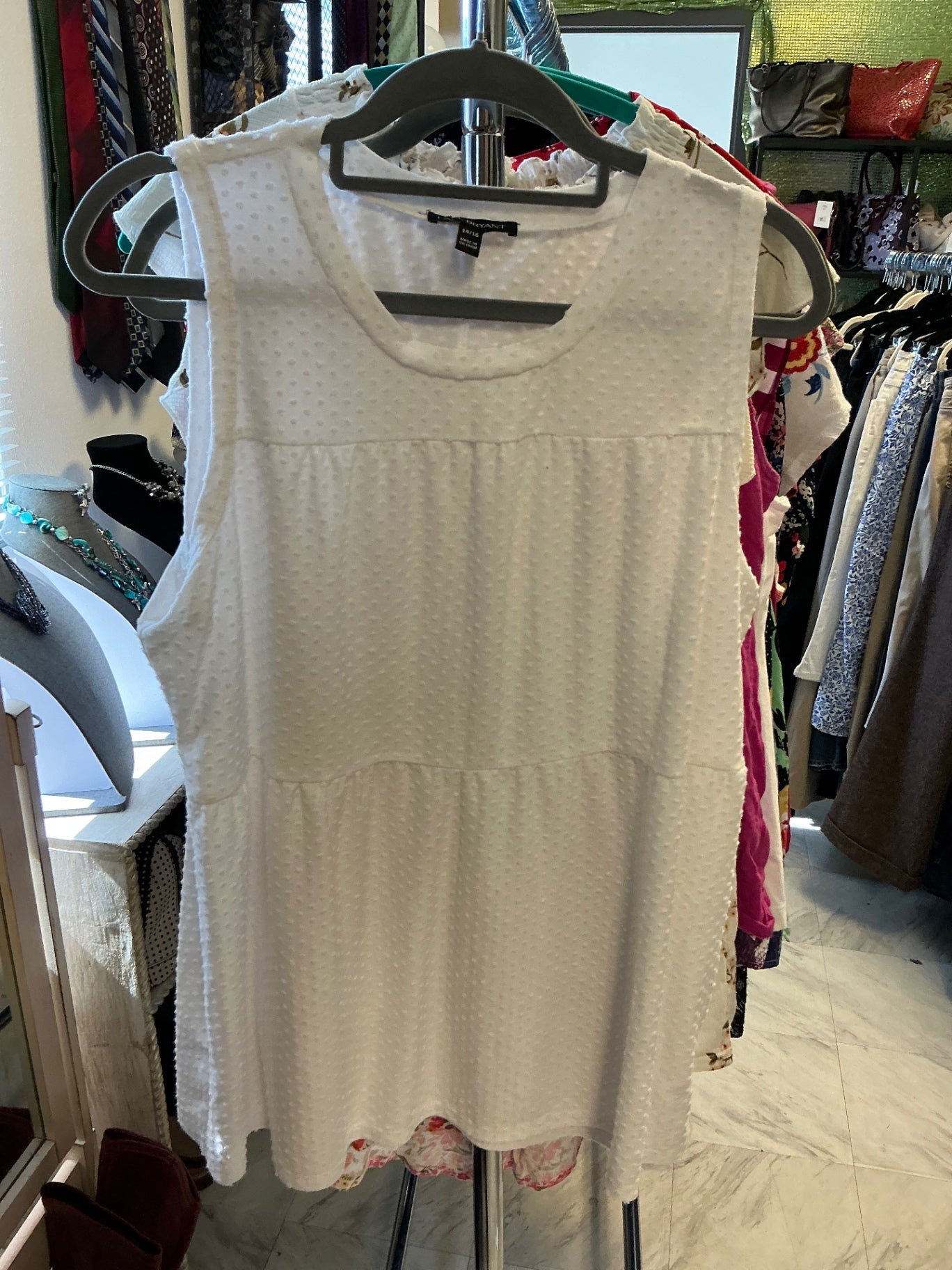 Lane Bryant Sleeveless Blouse - White - 14/16
