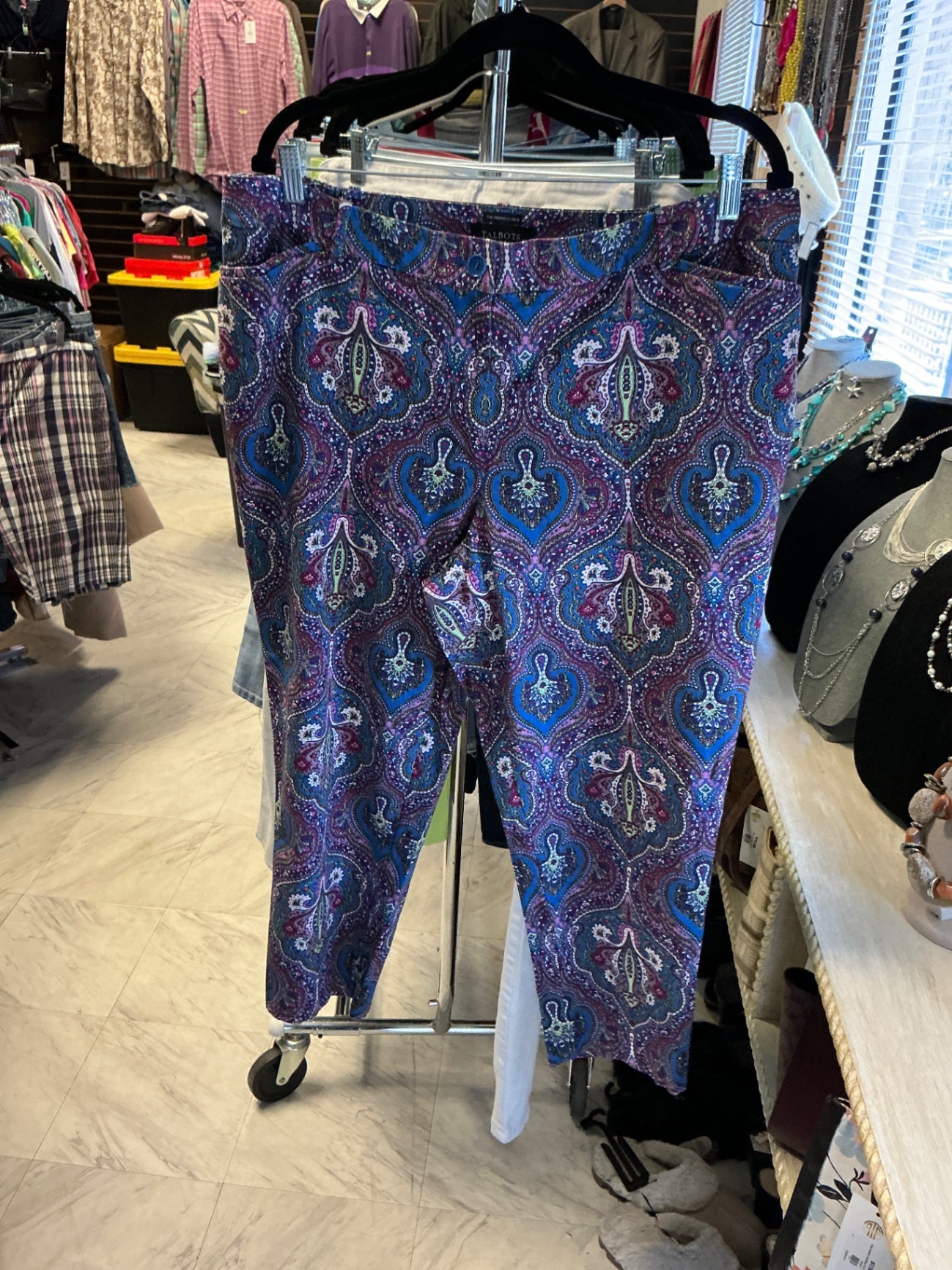 Talbots Pants - Multicolor (predominantly purple and blue) - 18W