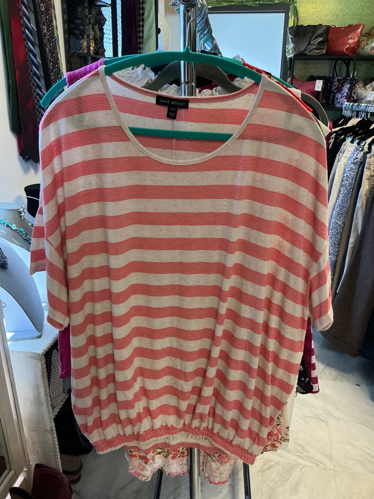 LANE BRYANT Sweater - Red and beige - 14/16