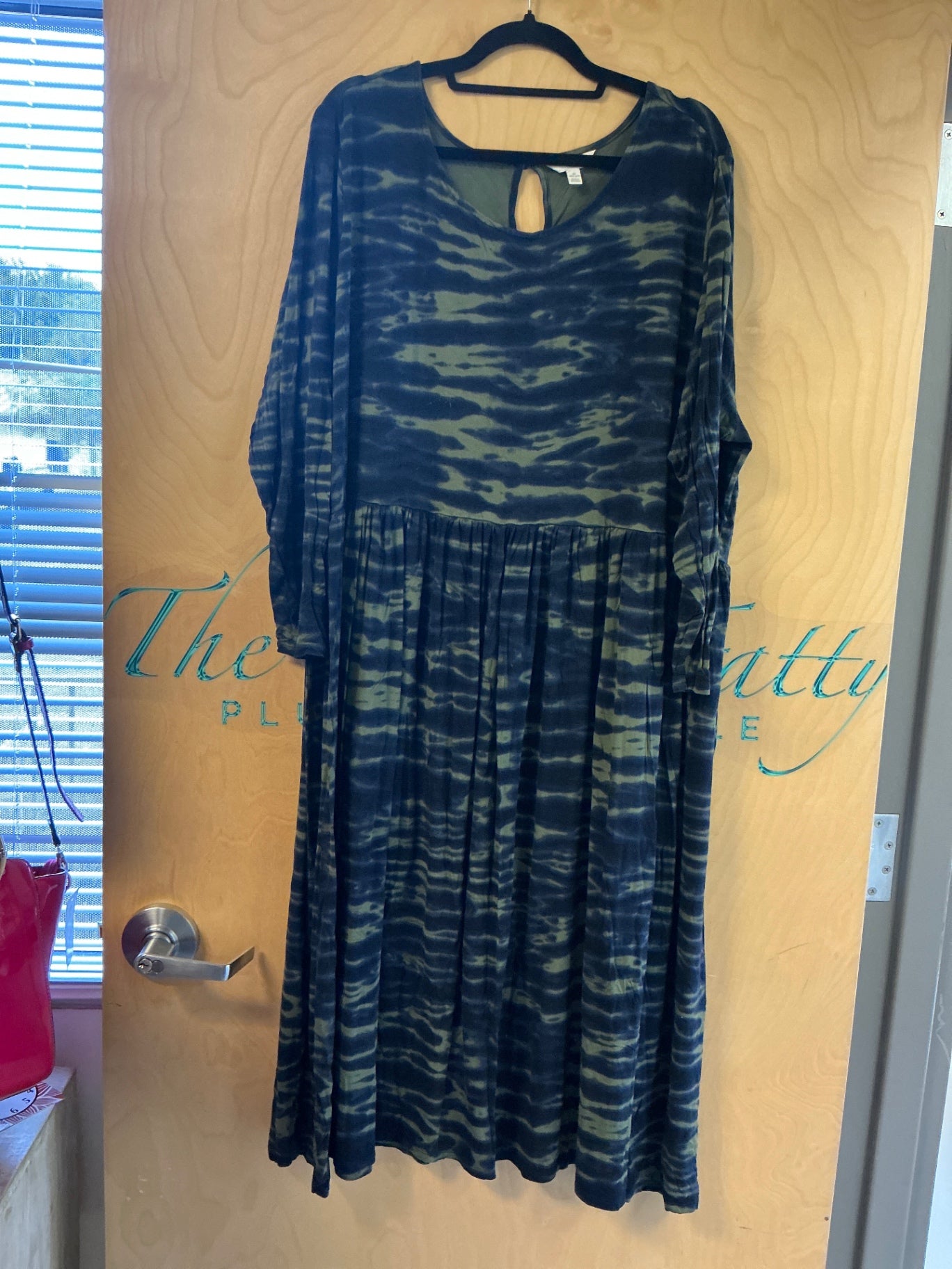 Terra & Sky Dress - Blue and green - 4X