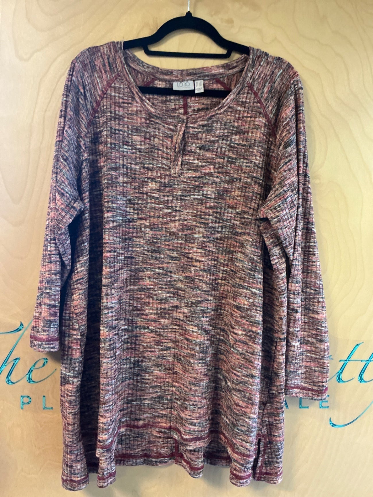 Logo Blouse - Multicolored (predominantly earthy tones) - 2X