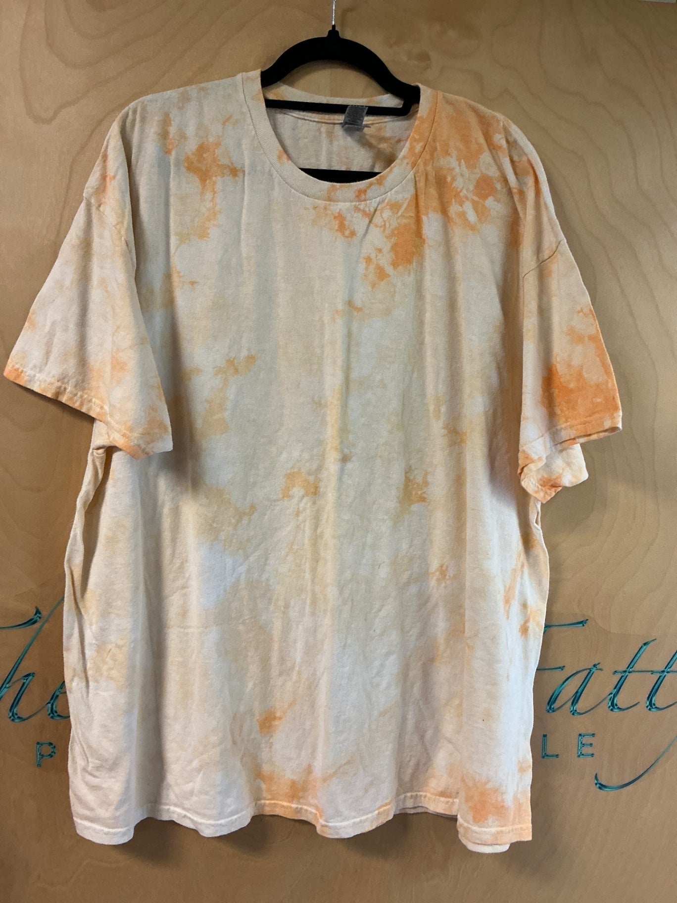Gildan T-Shirt - orange tie-dye pattern - 3XL