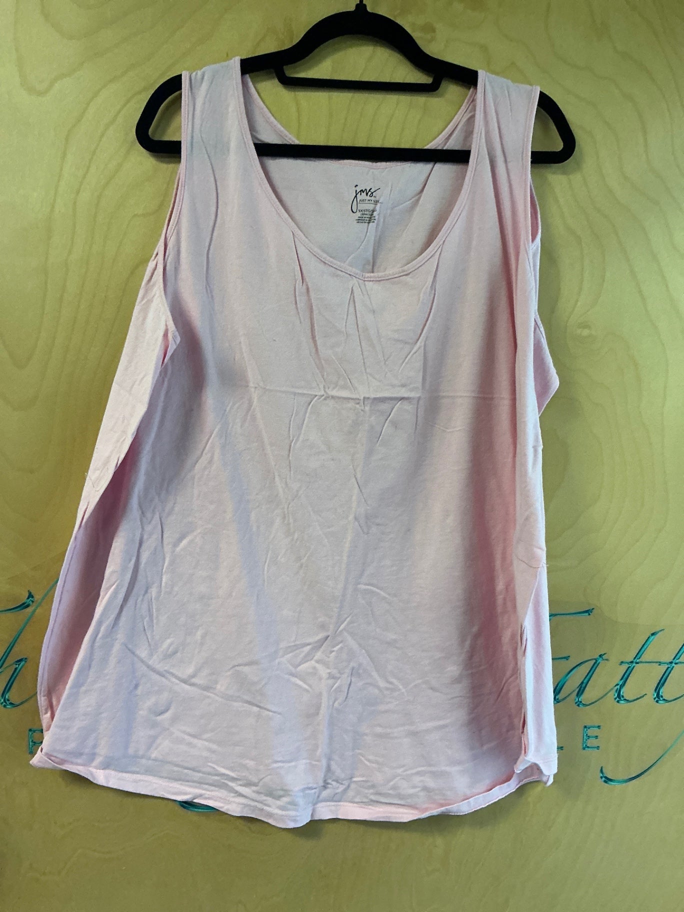 Just My Size Tank Top - Pink - 5X