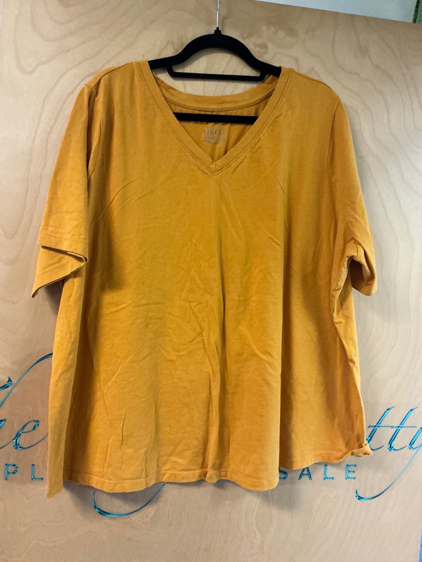 D & Co T-Shirt - Yellow - 3XL