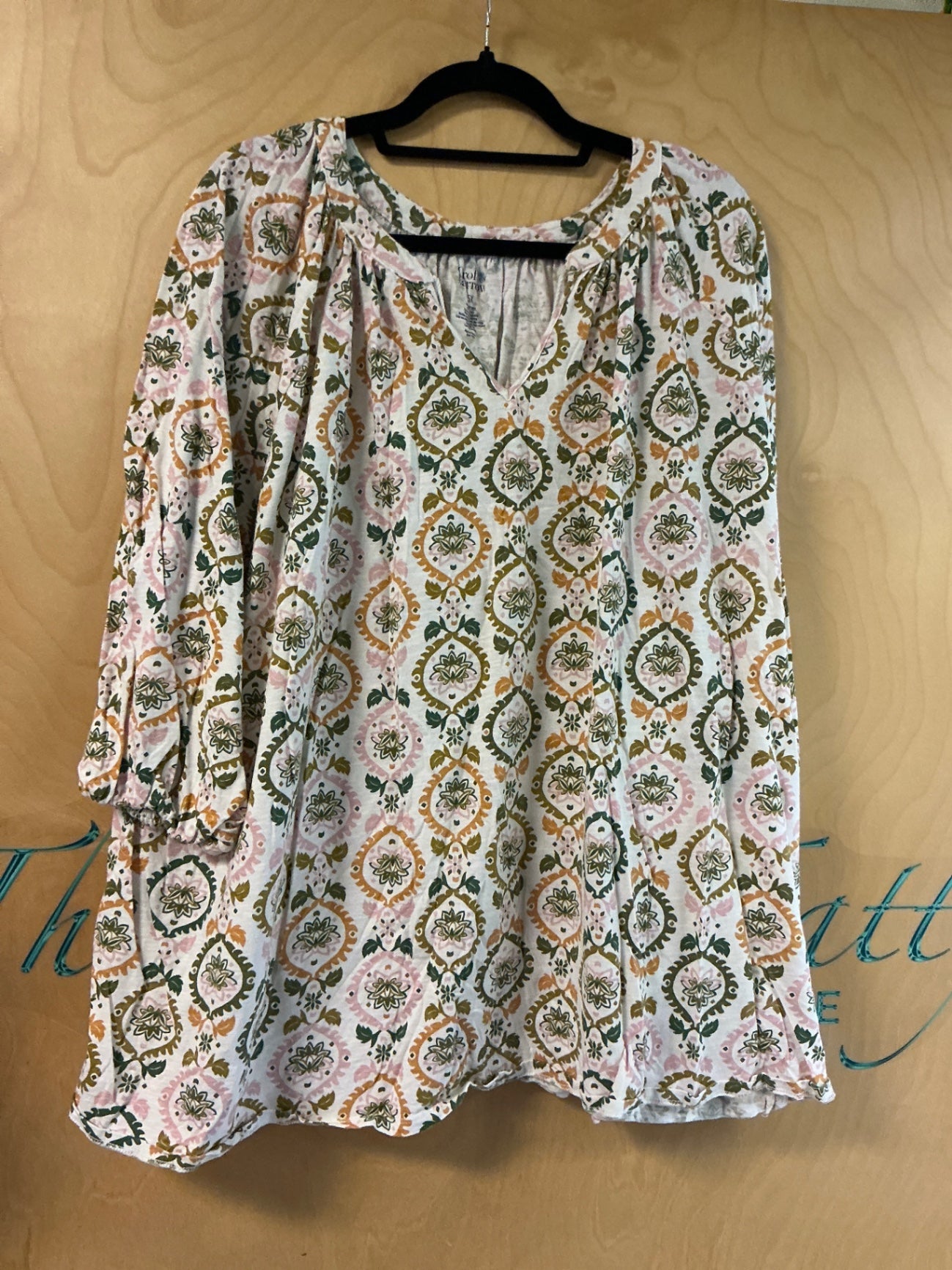 Croft & Barrow Blouse - Multicolor - 5X
