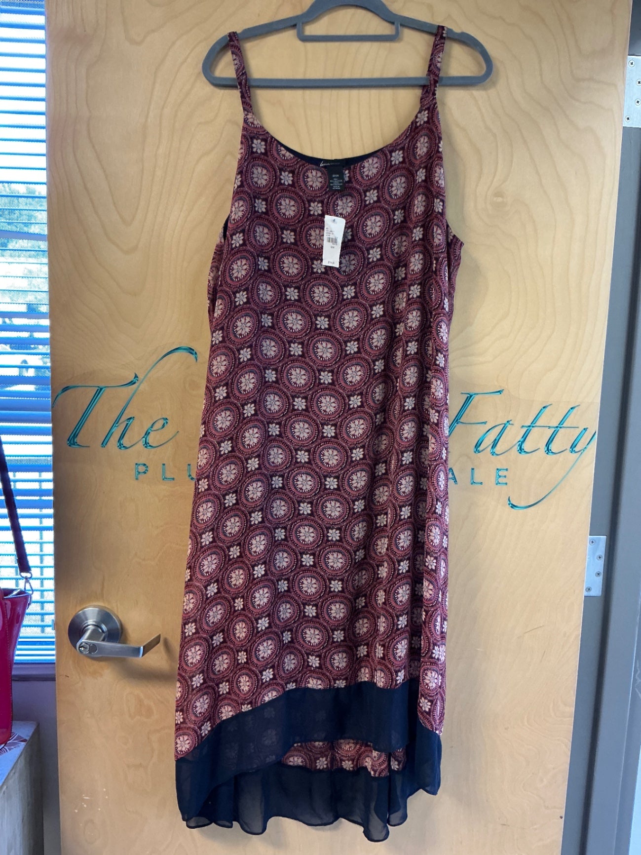 Lane Bryant Dress - Red and navy blue - 22/24 NWT