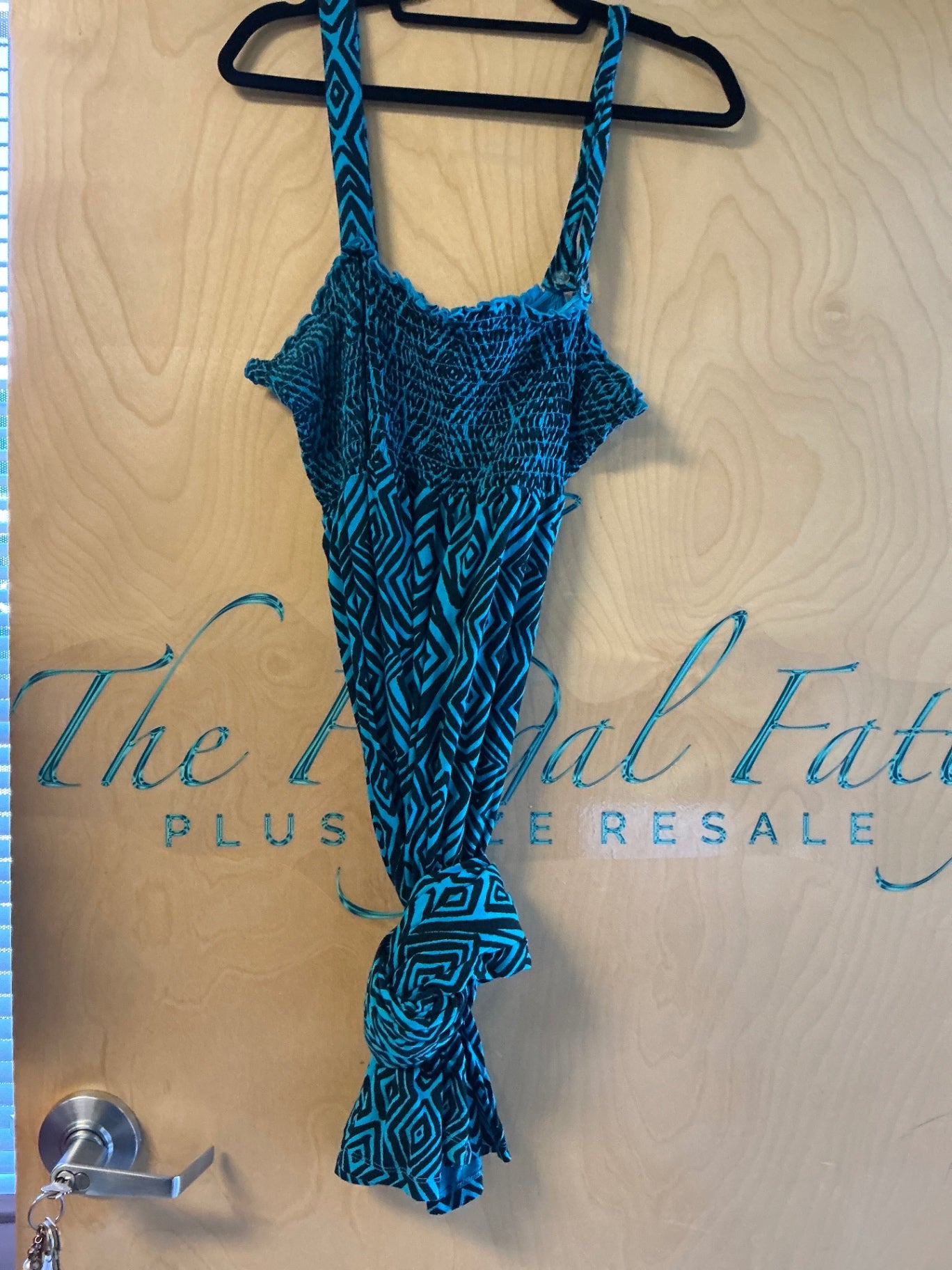 Faded Glory Sleeveless Dress - Blue and black - 4X