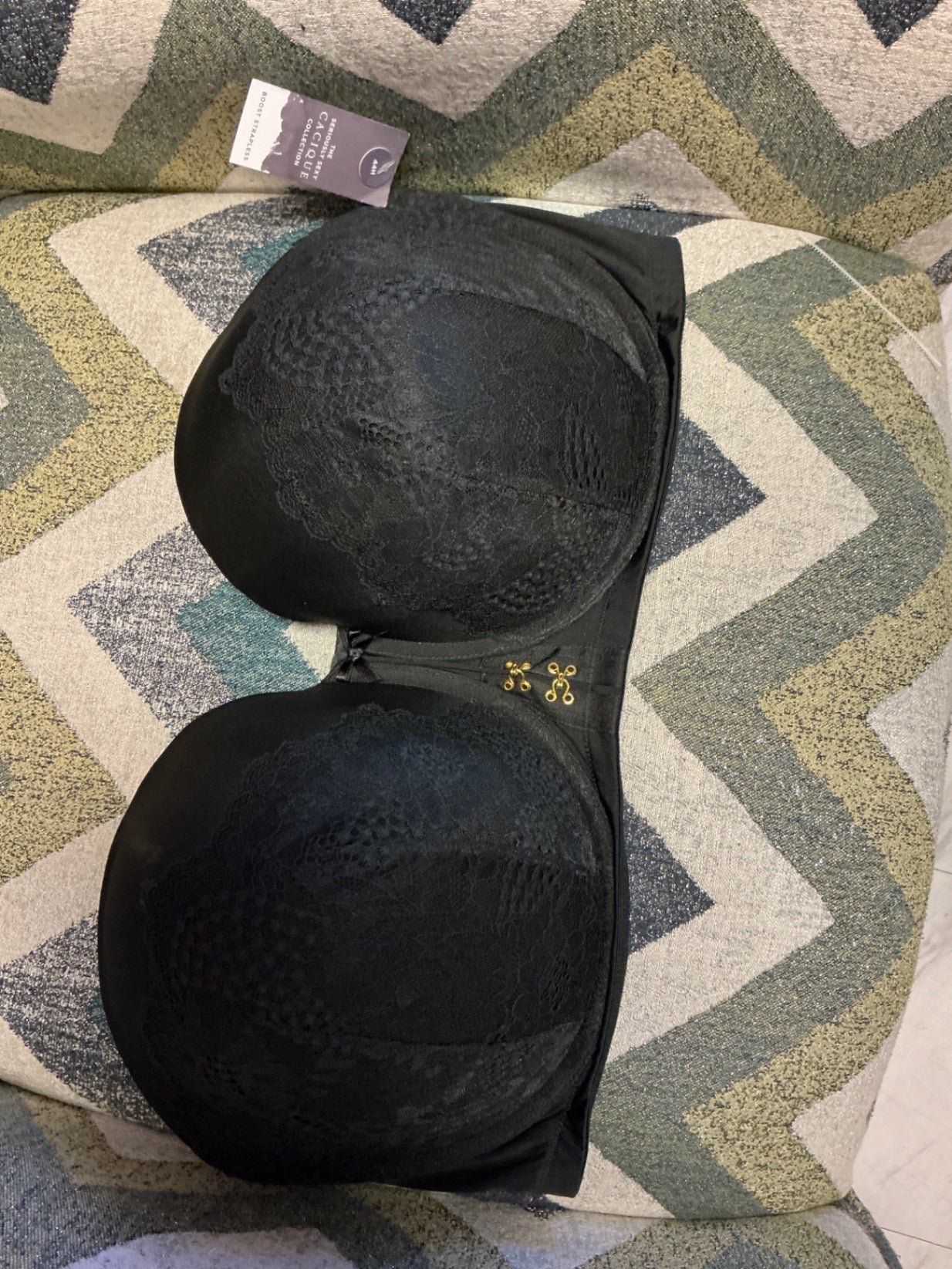 Lane Bryant Cacique Strapless Bra - Black - 44H NWT