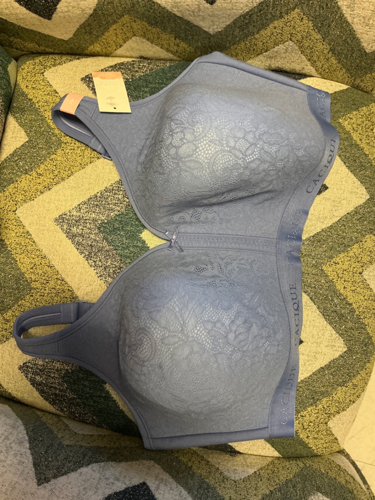 Lane Bryant Cacique Lightly Lined No Wire Bra - Periwinkle - 44H NWT