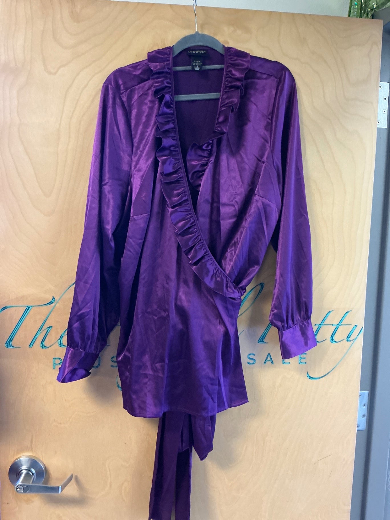 Lane Bryant Wrap Blouse - Purple - 22/24 NWOT