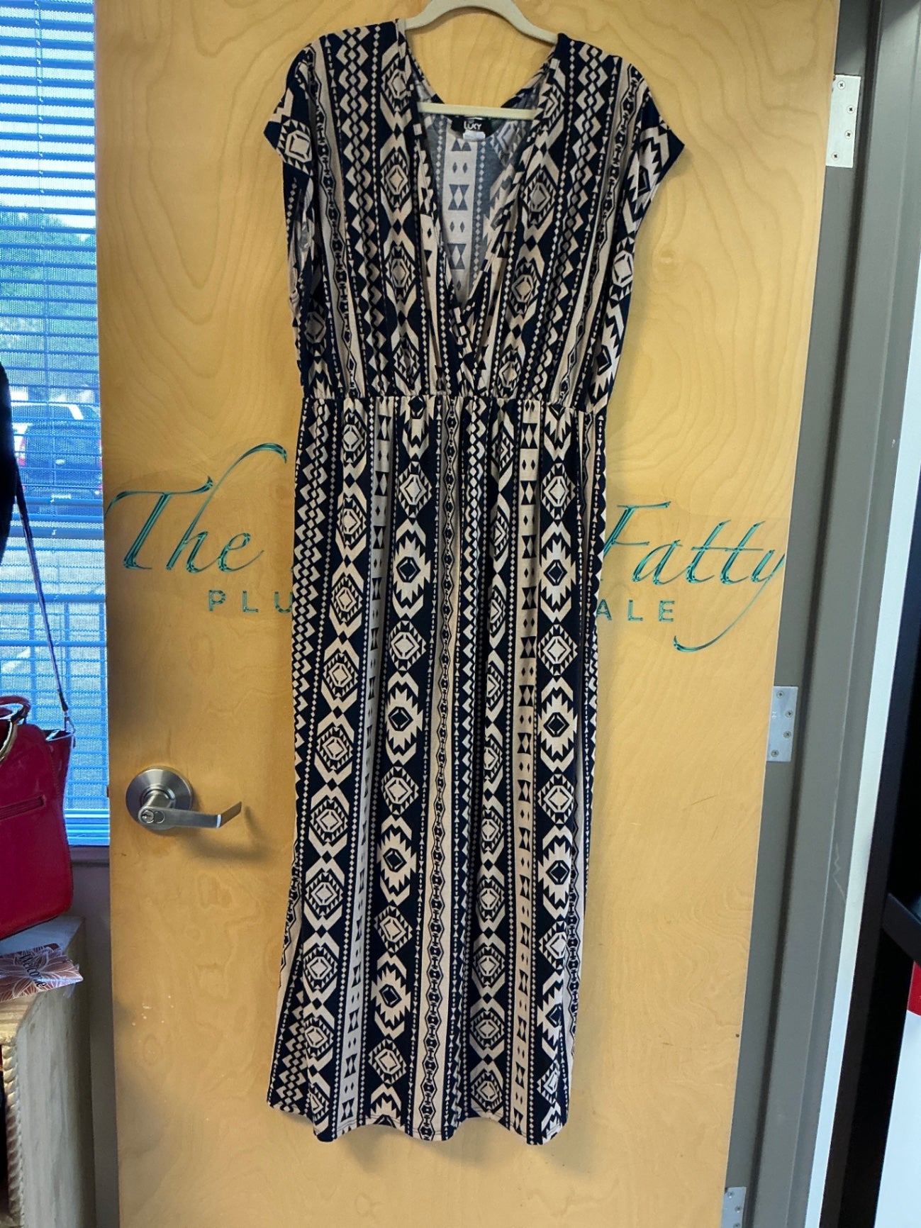 Lucy Diamonds Dress - Black and beige - 4X