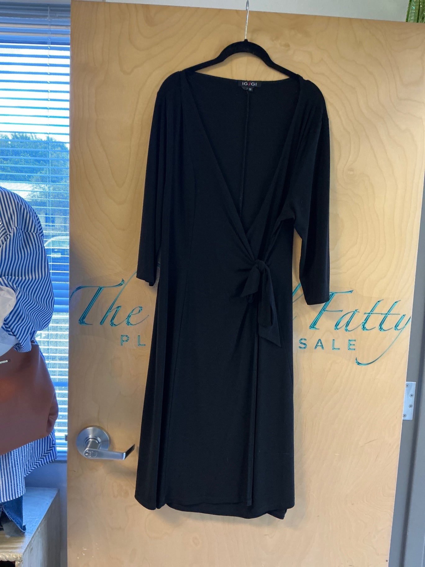 IGIGI Wrap Dress - Black - 1X