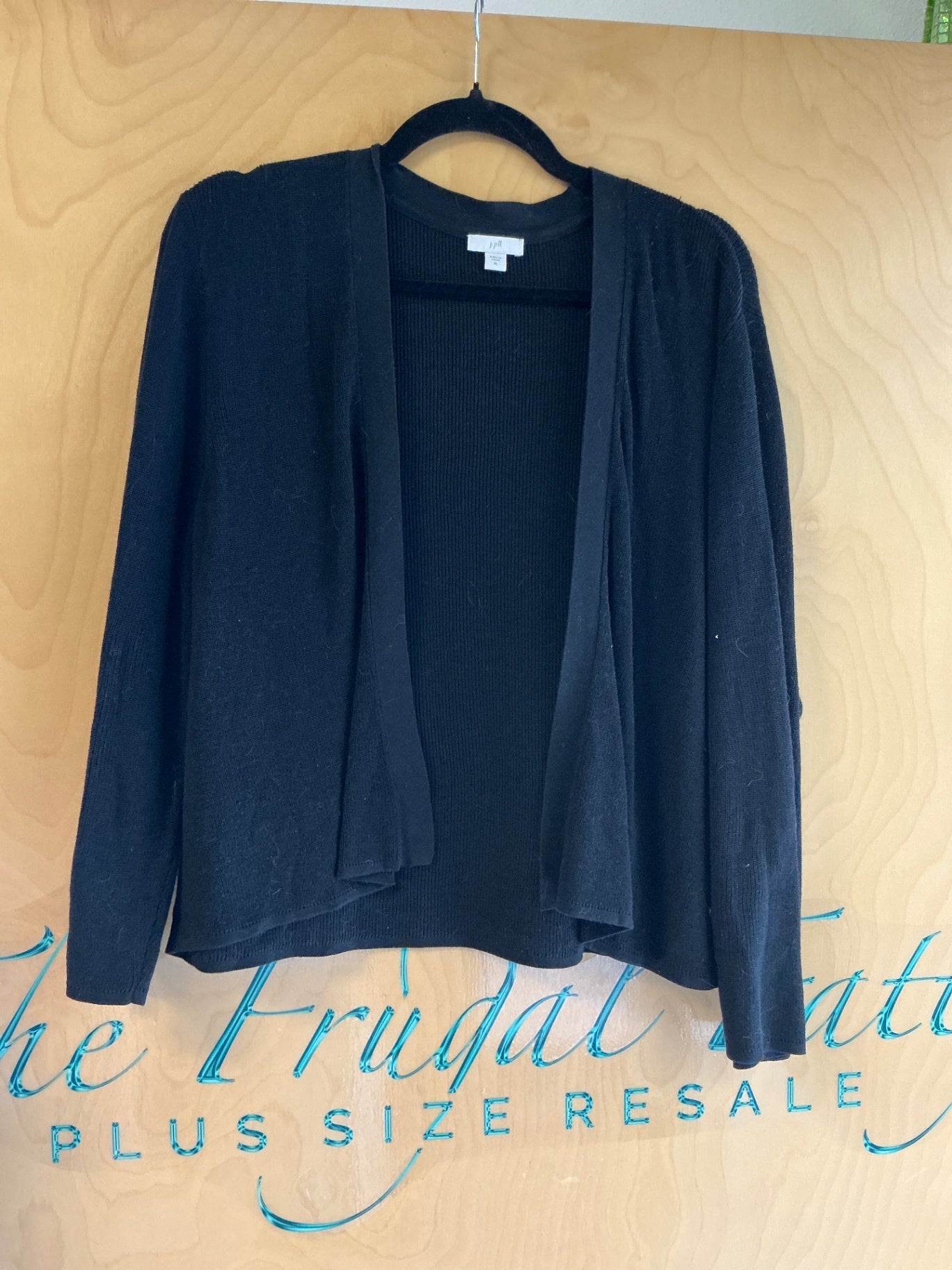 jill Cropped Cardigan - Black - XL