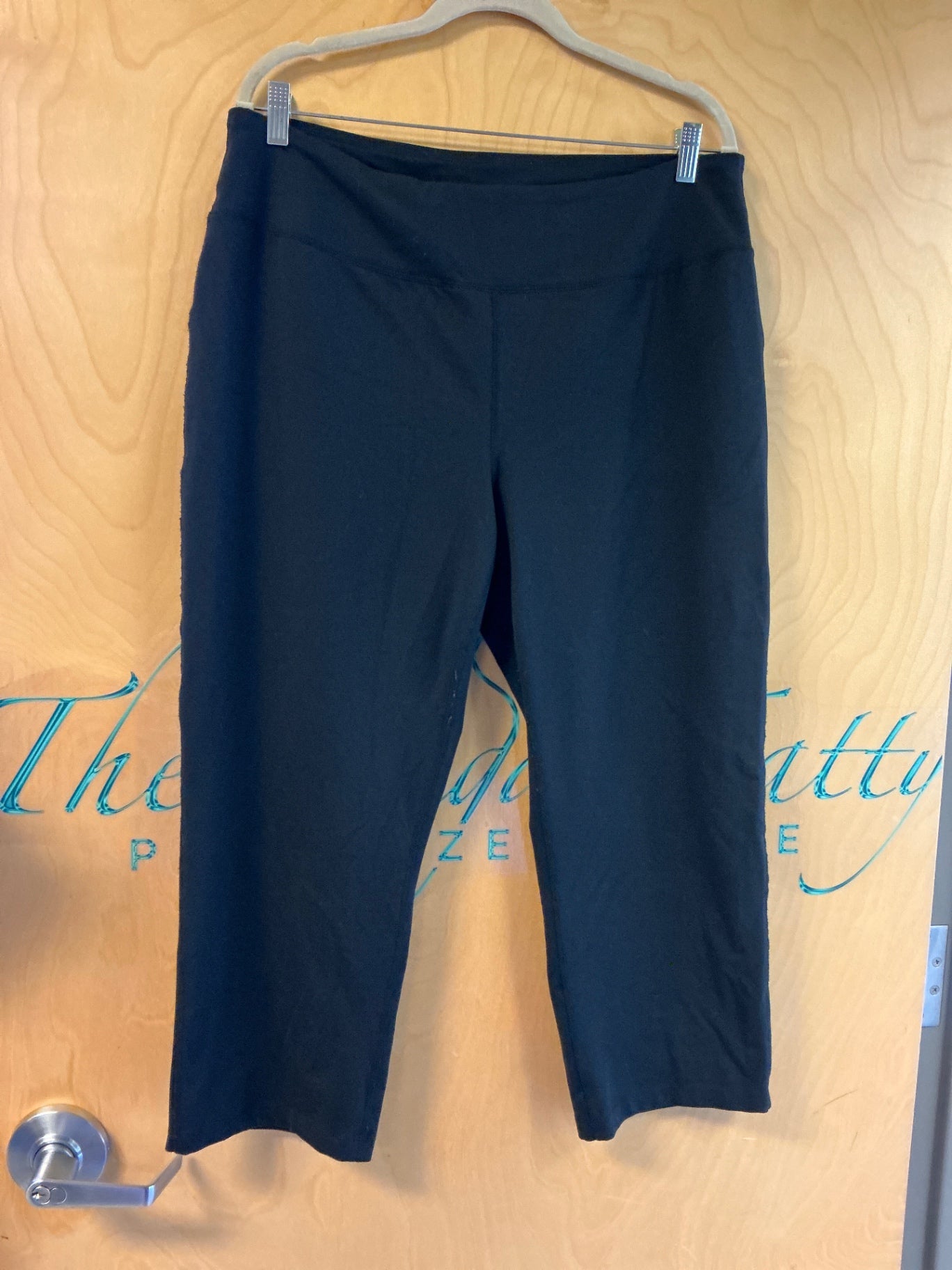 Lands' End Athletic Capri - Black - 1X