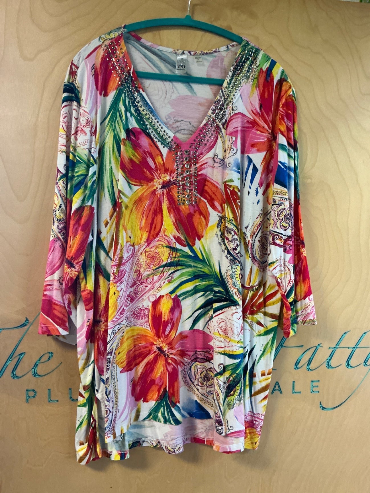 Thomas & Olivia Blouse - Multicolored - 3X