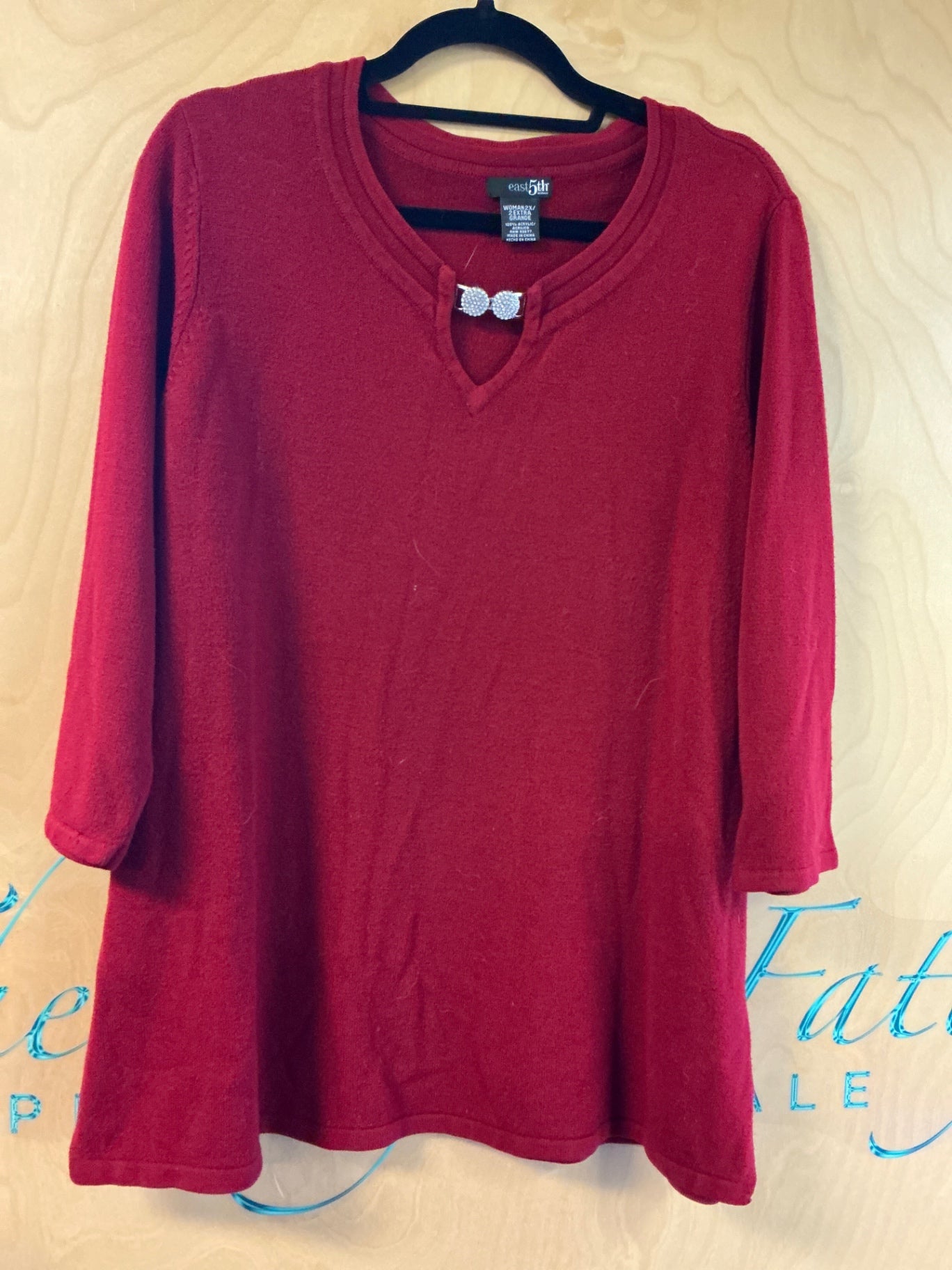 east 5th Sweater - Red - 2X
