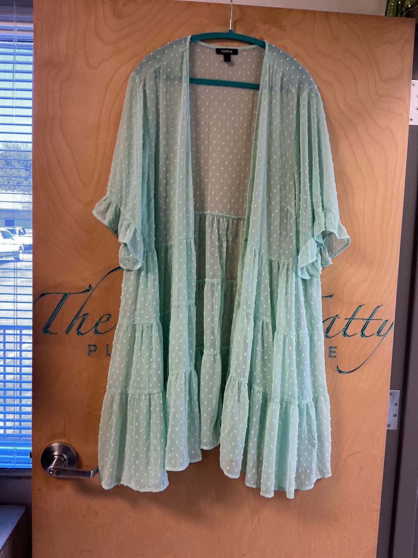 TORRID Kimono - Mint Green - 3