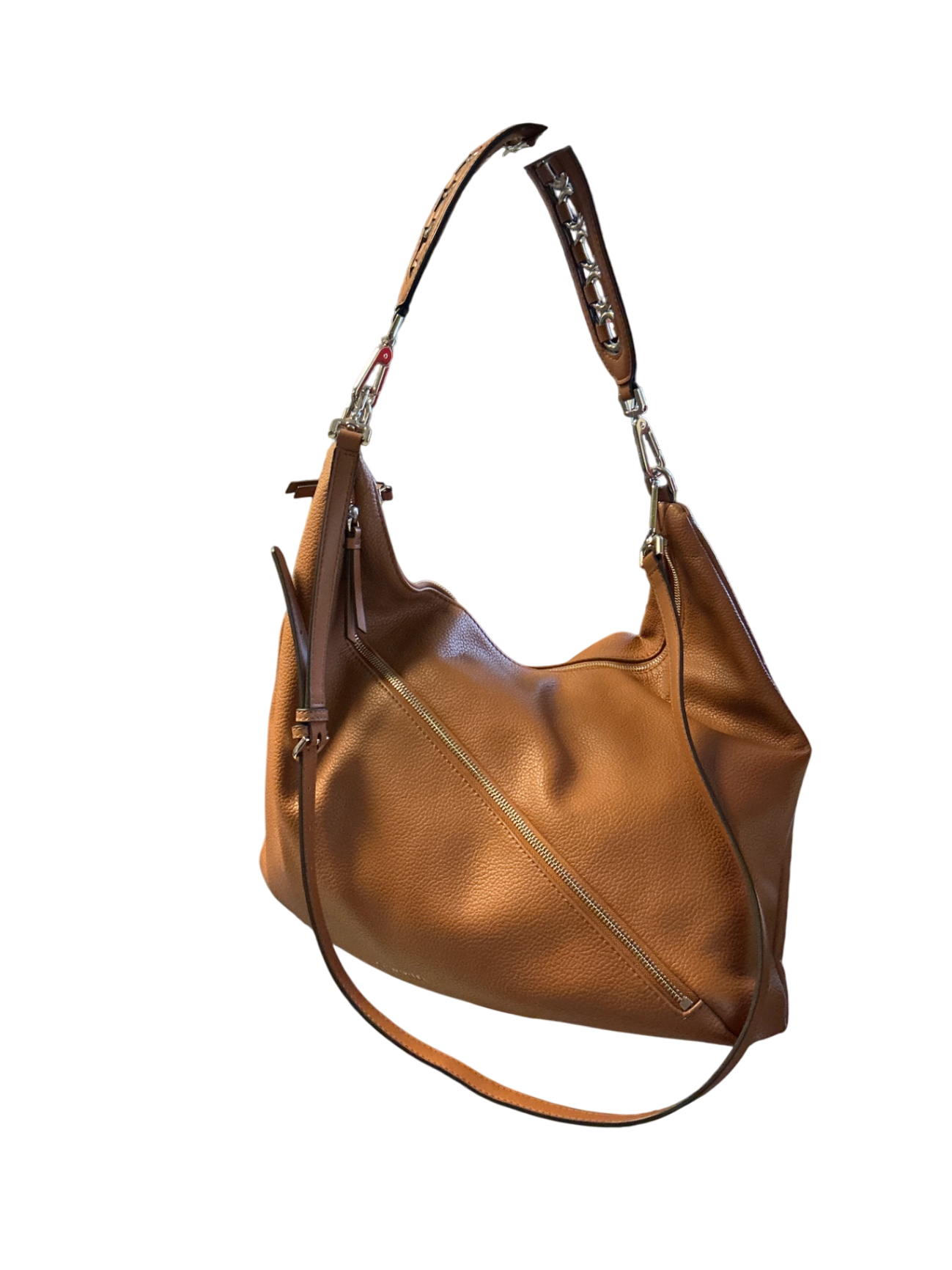 CalvinKlein Vegan Hobo Bag - Brown - Large