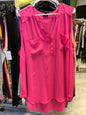 Torrid Sleeveless Blouse 3 Fuchsia