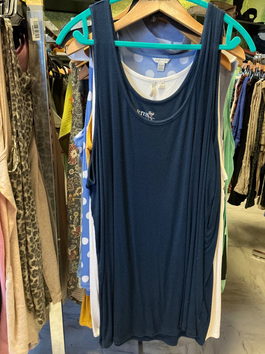 Terra & Sky Tank Top 5X Navy Blue