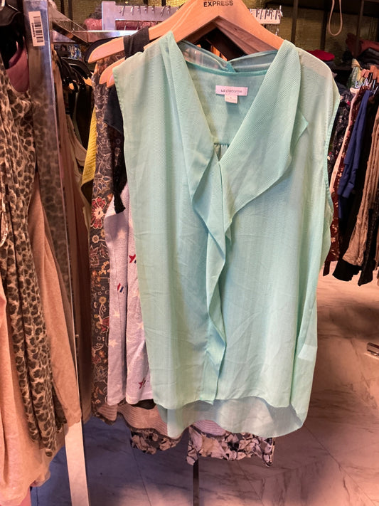 Liz Claiborne Sleeveless Blouse XL Mint Green