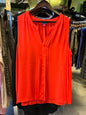Vince Camuto Sleeveless Blouse XL Neon Orange