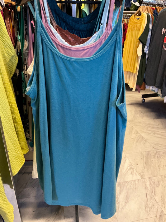 Zenana Tank Top 3X Turquoise NWOT