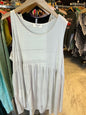 Zenana Babydoll Tank 3X Cream NWOT