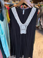 P & Rose Sleeveless Blouse 3X Black NWOT