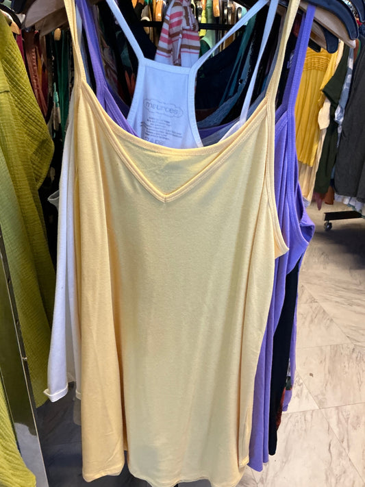 Zenana Tank Top 3X Yellow NWOT