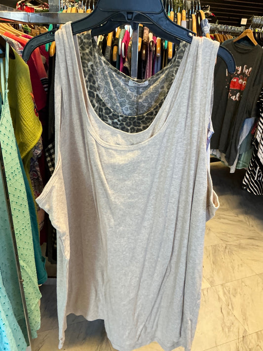 Faded Glory Tank Top 5X Heather Cream