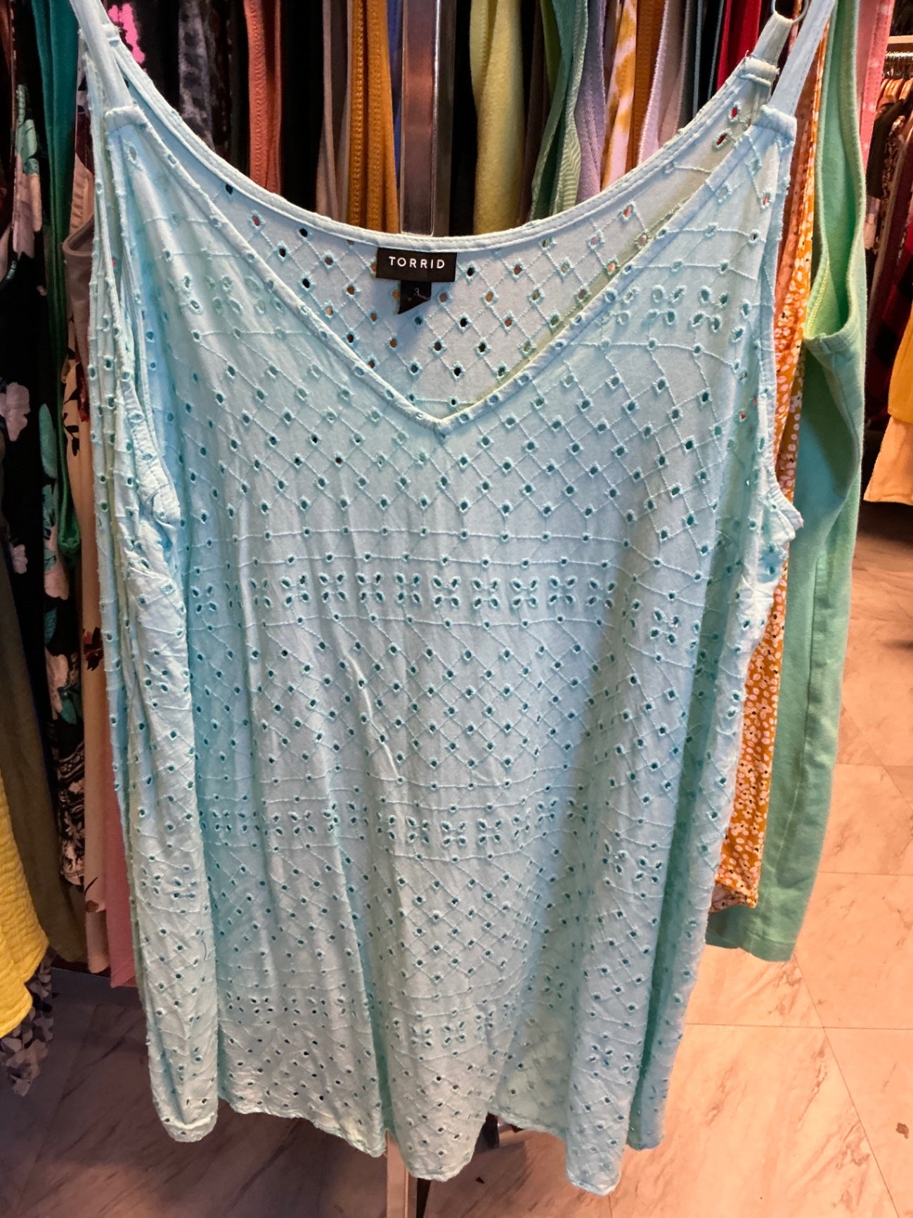 Torrid Tank Top Aqua