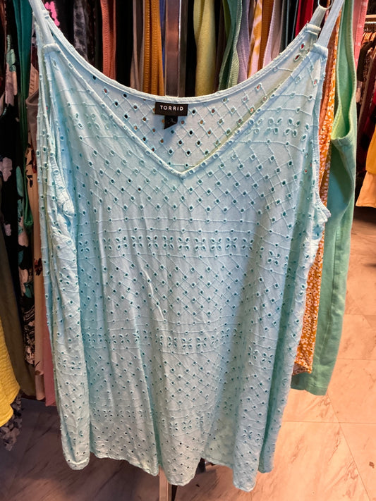 Torrid Tank Top Aqua