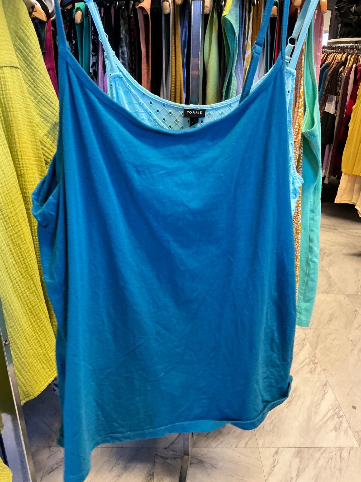 Lane Bryant Tank Top 22/24 Dark Turquoise