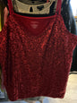 Lane Bryant Sequin Tank Top 22/24 Red