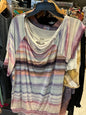 Torrid Blouse Cold Shoulder 3 Multi