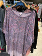 LuLaRoe Tunic Top 3X Purple Multi