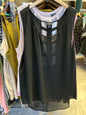 Torrid Sleeveless Top 4 Black Ladderback